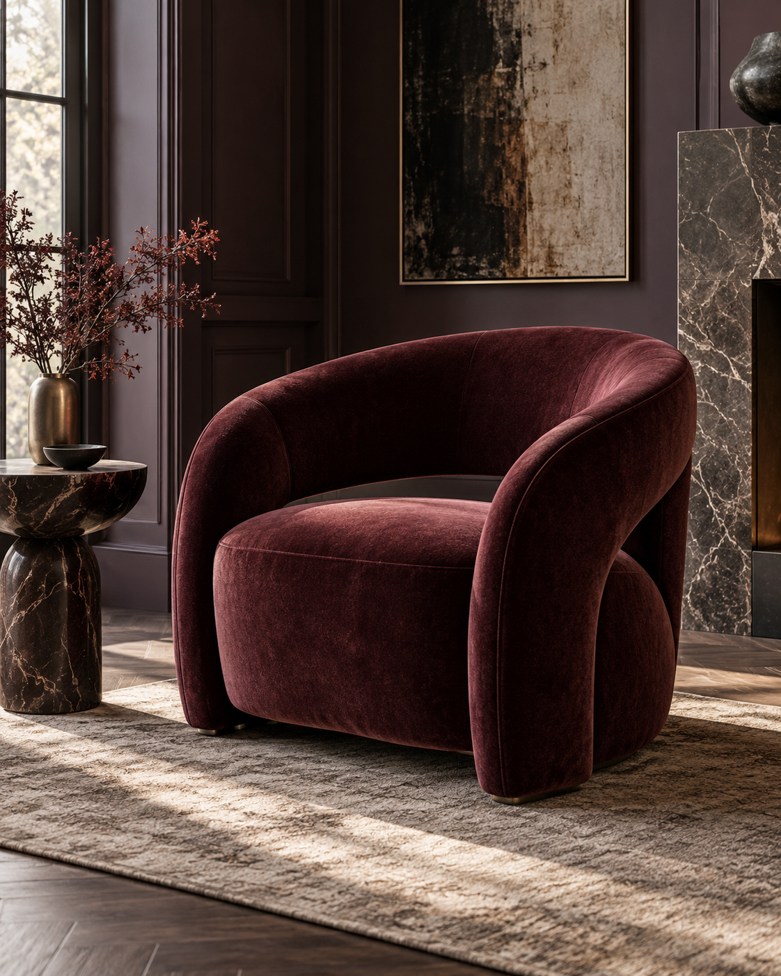 Signature Collection Sculptural Accent Chair